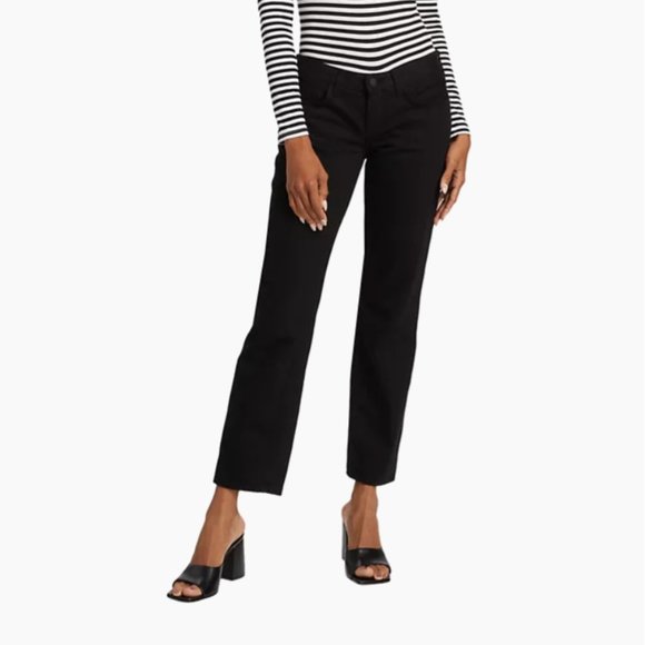 L´Agence Nevia Low-Rise Straight-Leg Jeans